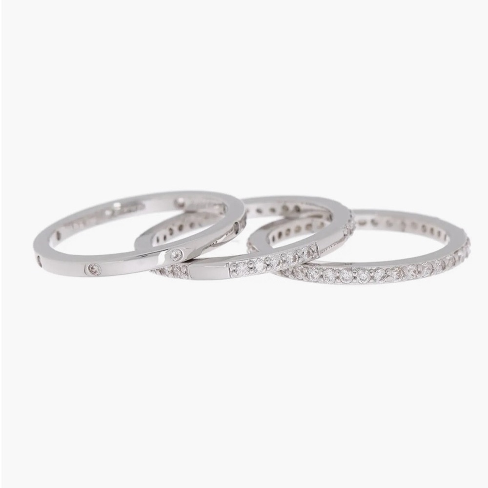 Stackable cubic zirconia rings